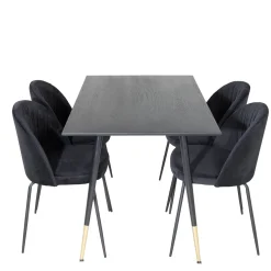 Matgrupp Venture Home Dipp med 4 Wrinkles Stolar