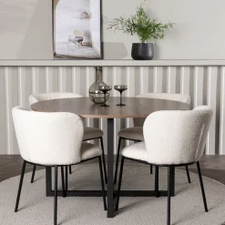 Matgrupp Venture Home Durango Ø120 cm med 4 st Edina stolar