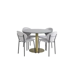 Matgrupp Venture Home Estelle med 4 Valor Stolar PolyEstelletyg
