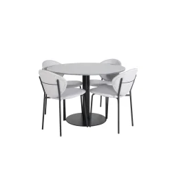 Matgrupp Venture Home Estelle med 4 Valor Stolar PolyEstelletyg