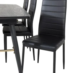 Matgrupp Venture Home Gold med 6 Slim Stolar