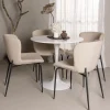 Matgrupp Venture Home Hamden Ø80 cm med 4 Modesto stolar