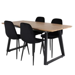 Matgrupp Venture Home Ina med 4 Phoi Stolar Sammet