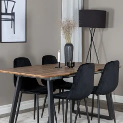 Matgrupp Venture Home Ina med 4 Phoi Stolar Sammet