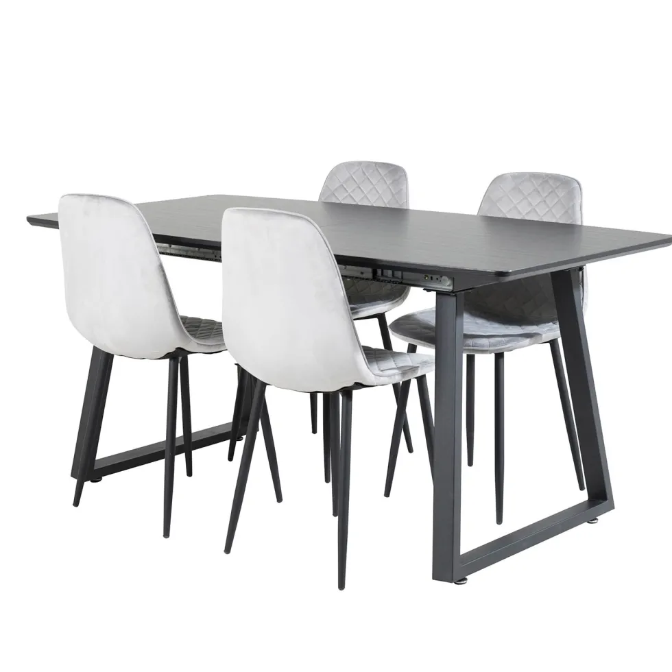 Matgrupp Venture Home Ina med 4 Phoi Stolar Sammet