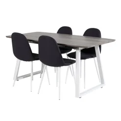 Matgrupp Venture Home Ina med 4 Pobbie Stolar Polyestertyg