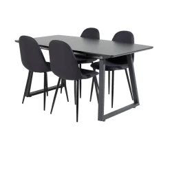 Matgrupp Venture Home Ina med 4 Pobbie Stolar Polyestertyg