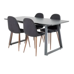 Matgrupp Venture Home Ina med 4 Pobbie Stolar Polyestertyg