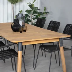 Matgrupp Venture Home Julle med 6 Minos Matstolar med Armstöd