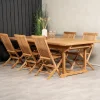 Matgrupp Venture Home Kenya 195-295x110 Teak med 6 Kenya Fällbara Stolar