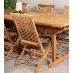 Matgrupp Venture Home Kenya 195-295x110 Teak med 6 Kenya Fällbara Stolar