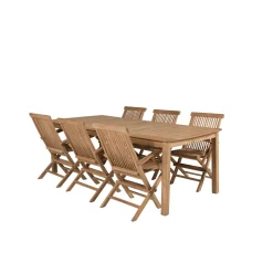 Matgrupp Venture Home Kiara 220 med 6 Stolar Med Armstöd