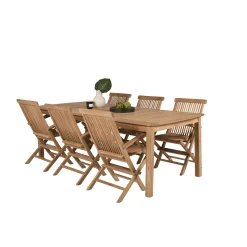 Matgrupp Venture Home Kiara 220 med 6 Stolar Med Armstöd