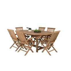 Matgrupp Venture Home Kiara 180/240 med 6 Stolar Med Armstöd