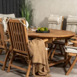 Matgrupp Venture Home Kiara 180/240 med 6 Positionsfåtöljer