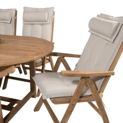 Matgrupp Venture Home Kiara 180/240 med 6 Positionsfåtöljer