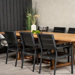 Matgrupp Venture Home Kiara 195/295 med 8 Lova Stolar