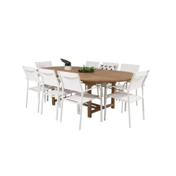 Matgrupp Venture Home Kiara 180/240 med 8 Siri Stolar