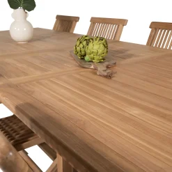 Matgrupp Venture Home Kiara 195/295 med 8 Stolar Utan Armstöd