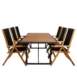 Matgrupp Venture Home King med 6 Lumi Vikbara Matstolar