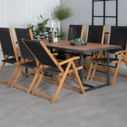 Matgrupp Venture Home King med 6 Lumi Vikbara Matstolar