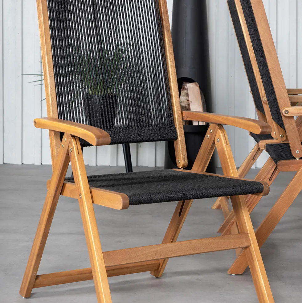 Matgrupp Venture Home King med 6 Lumi Vikbara Matstolar