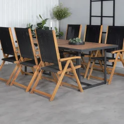 Matgrupp Venture Home King med 6 Lumi Vikbara Matstolar