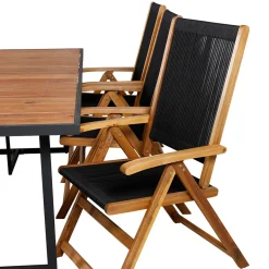 Matgrupp Venture Home King med 6 Lumi Vikbara Matstolar