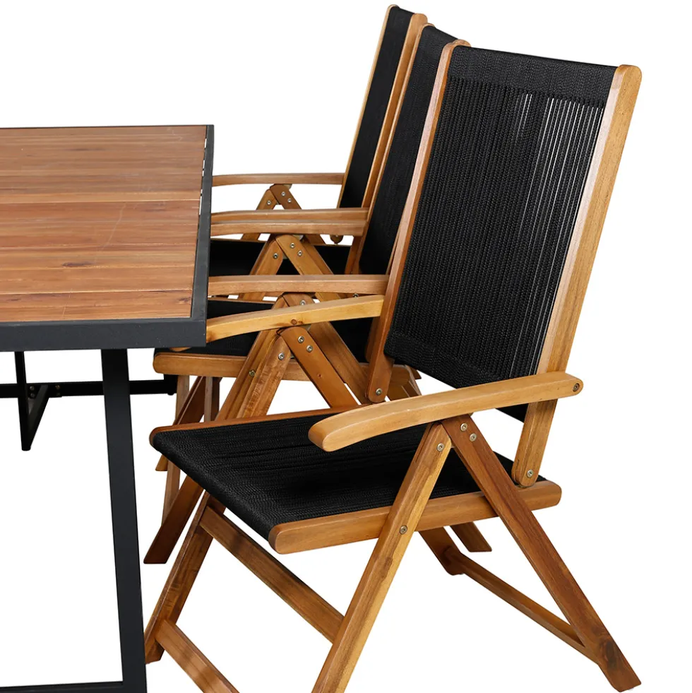 Matgrupp Venture Home King med 6 Lumi Vikbara Matstolar
