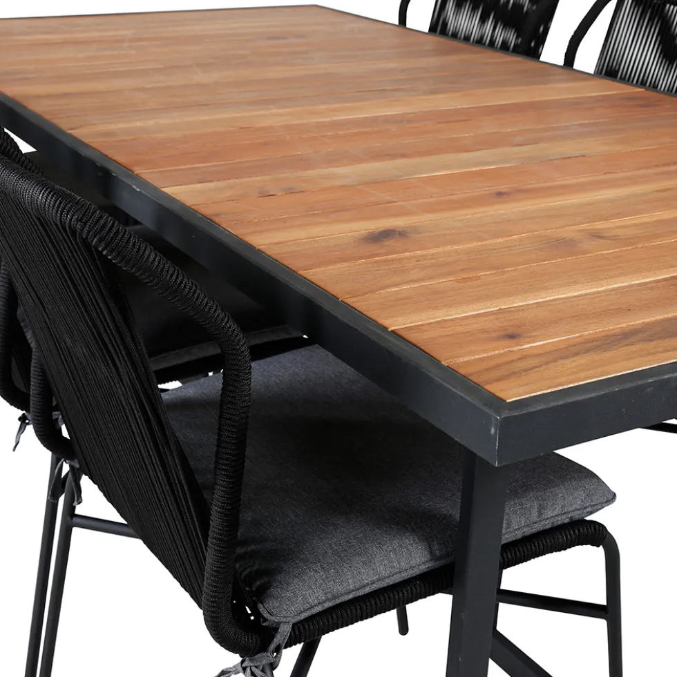 Matgrupp Venture Home King med 6 Julle Stapelbara Matstolar