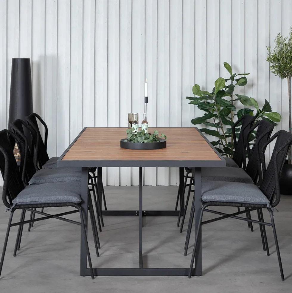 Matgrupp Venture Home King med 6 Julle Stapelbara Matstolar