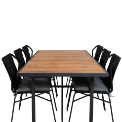 Matgrupp Venture Home King med 6 Julle Stapelbara Matstolar
