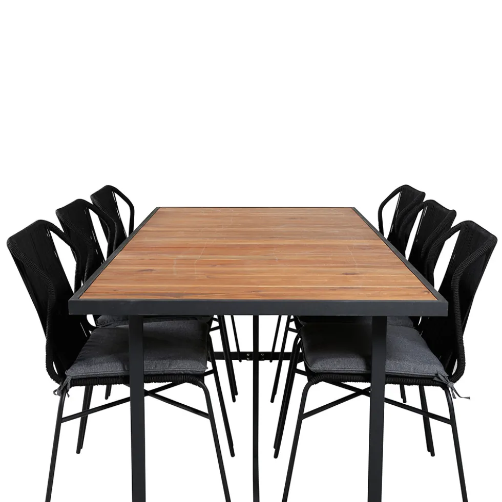 Matgrupp Venture Home King med 6 Julle Stapelbara Matstolar