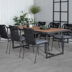 Matgrupp Venture Home King med 6 Julle Stapelbara Matstolar