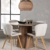 Matgrupp Venture Home Lanzo Ø120 cm med 4 st Lilja stolar