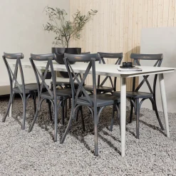 Matgrupp Venture Home Lina Bord med 6 Tablas Stolar