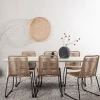 Matgrupp Venture Home Lina med 6 Black Stolar