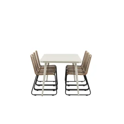 Matgrupp Venture Home Lina med 6 Black Stolar