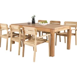 Matgrupp Venture Home Lotta 200 med 6 Moa Matstolar