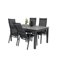 Matgrupp Venture Home Lova 160/240 med 4 Copacabana Stolar