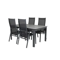 Matgrupp Venture Home Lova 160/240 med 4 Copacabana Stolar