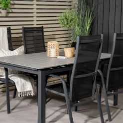 Matgrupp Venture Home Lova 160/240 med 4 Copacabana Stolar