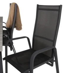 Matgrupp Venture Home Lova 224/324 med 6 Copacabana StolarSvart/Grå