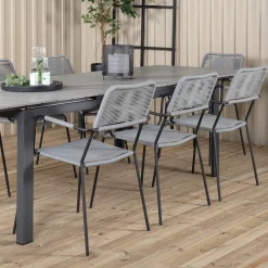 Matgrupp Venture Home Lova 224 med 8 Leon Matstolar