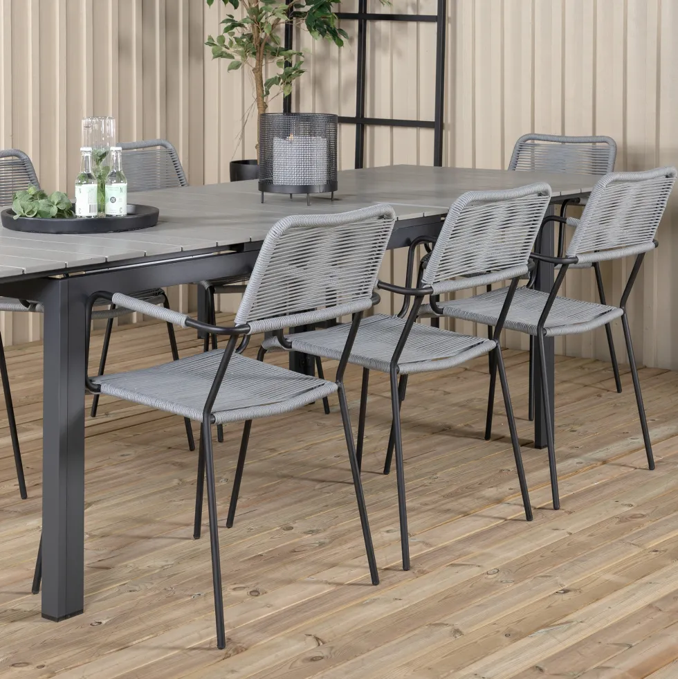Matgrupp Venture Home Lova 224 med 8 Leon Matstolar