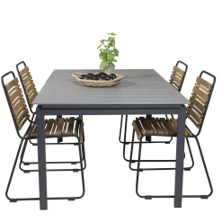 Matgrupp Venture Home Lova 160/240 med 4 Berfin Matstolar