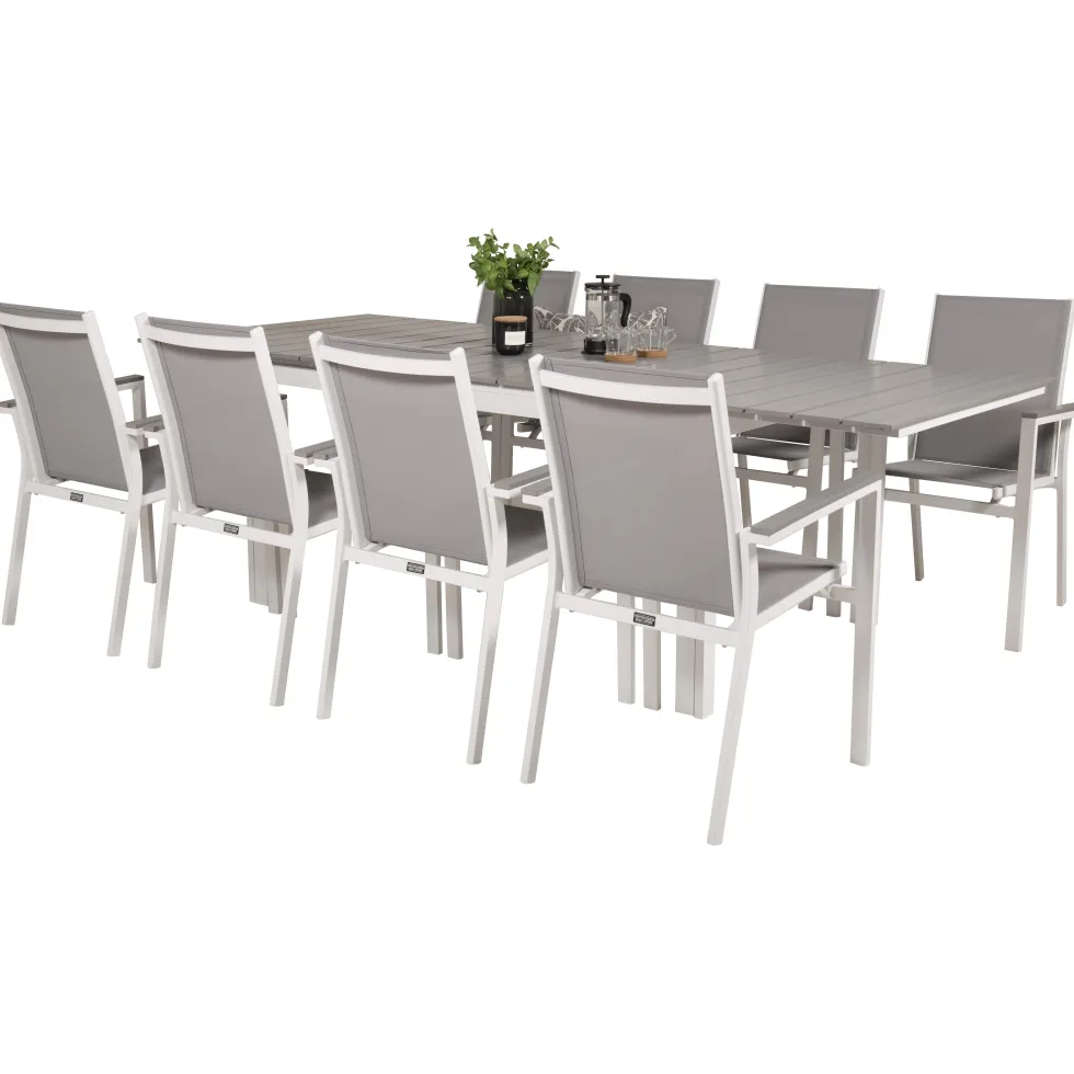 Matgrupp Venture Home Lova 160/240 med 8 Pincy Stolar
