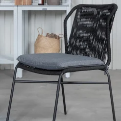 Matgrupp Venture Home Lova med 4 Jefferson Stapelbara Matstolar