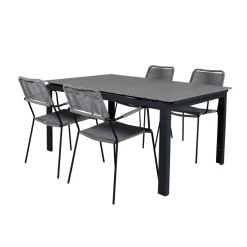 Matgrupp Venture Home Lova 160 med 4 Leon Matstolar