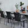 Matgrupp Venture Home Lova 160 med 6 Jefferson Stapelbara Matstolar